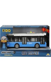 Resim Sunman 1:16 Maxx Wheels Sesli ve Işıklı Şehir Otobüsleri 26 cm - Mavi 