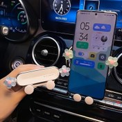 Resim Floral Goddess Karikatür Araba Telefon Tutucu - Pembe ve Mavi Çiçek Tasarımı, Hava Kanalı Montajı, Su Geçirmez ABS Malzeme, Navigasyon ve İç Dekorasyon için Mükemmel, Araç Telefon Tutucu | Karikatür Tanrıça Tasarımı | Dekoratif Öğeler, Araba Aksesuarları 