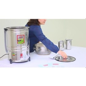 Resim Şahbaz Bıçaklı Pervane Yayık Makinası 35 Lt Ev Tipi Yağ Makinası 