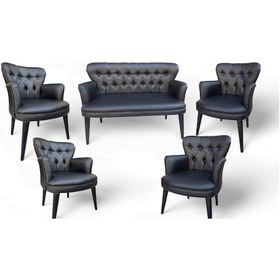 Resim Ofis Deri Koltuk Takımı - 2+1+1+1+1 