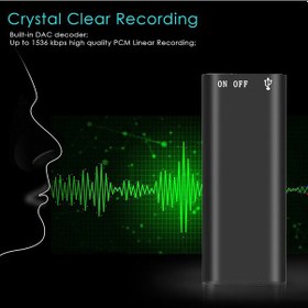 Resim Tenfowee "3'ü 1 Arada Mp3 Çalar & 48 Saat Kayıt Yapabilen Profesyonel Ses Kaydedici - Usb Type C" 