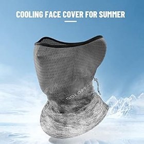 Resim Unisex Nefes Alabilir Y z Boyun Kapa Yans t c Kenarl kl Nem Emici Esnek Gaiter Bandana Bisiklet S rme Bal k Tutma Da l D ar daki Aktivitelik in 