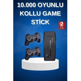 Resim Genel Markalar Çift Kollu 2.4g kablosuz Retro 4k Game stick 3500 oyun atari HD Görüntü Kalitesi 