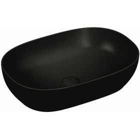 Resim Vitra Outline 5995B483-0016 Oval Lavabo Mat Siyah 60 CM 