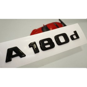 Resim A 180d Bagaj Parlak Siyah ABS 3M 3D Yazı Logo 
