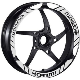 Resim Cf Moto 250 Sr Jant Şeridi Geniş Siyah Beyaz 