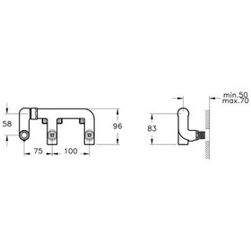 Resim VitrA Memoria Ankastre Lavabo Bataryası Sıva Altı Grubu A42844 