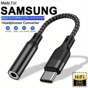 Resim Type C'den 3.5mm Aux Adaptörü SamSung S23 S22 S21 S20 Ultra için, iPad Pro için Dönüştürücü, Xiaomi One Plus için USB C Kulaklık Ses Kablosu 