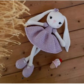 Resim Amigurumi Uzun Kulaklı Tavşan 