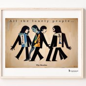 Resim All The Lonely People, The Beatles Poster 