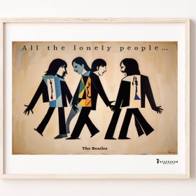 Resim All The Lonely People, The Beatles Poster 