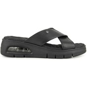 Resim Muya Kihi Anatomik Air Max Tabanlı Topuk Dikeni Kadın Terlik Siyah 