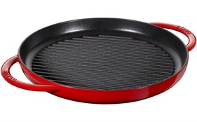 Resim Staub Döküm Izgara Yuvarlak Çift Kulplu 30 cm Kiraz 