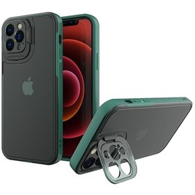 Resim Iphone 13 Ile Uyumlu Kılıf Kamera Korumalı Standlı Mat Buzlu Soft Açılır Kapanır Lensli Kapak SKU: 204842 