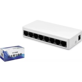 Resim MiraLive 8 Port Gigabit Ethernet Switch 10/100/1000 Mbps HDX1341 