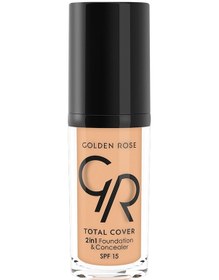 Resim Golden Rose Total Cover 2 In1 Fondöten ve Kapatıcı 07 Natural 30 ML 