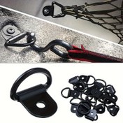 Resim 6/12 Paket Ağır Hizmet D-Halka Bağlama Ağırlıkları - Siyah Metal Yük Sabitleme Noktaları Kamyonlar, Traillerler, RV'ler ve Tekneler için, Kamyon Aksesuarları, Tekne Güvenliği, Şık Metalik Kaplama, Sağlam Yapı 