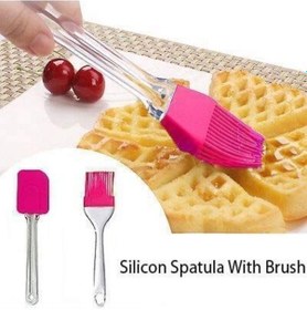 Resim 2& 39 Li Silikon Pasta - Börek - Poğaça Yağ Fırçası Ve Spatula Seti Diğer 