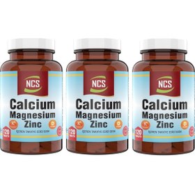 Resim Ncs Calcium Magnesium Çinko D&K Kalsiyum 3 X 120 Tablet 