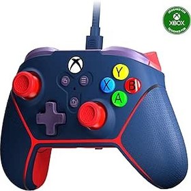 Resim Surge Wired Controller for Xbox Series X|S, Xbox One & Windows 10/11 PC - Junior Controller with LED Lighting, Non-Slip Grip, Rumble Feedback Livewire Microwatt (Blue) 