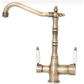 Resim İsaoğlu Yapı Antik Gold Arıtmalı Batarya Rustik Tasarım Arıtıcılı Evye Bataryası Gold 