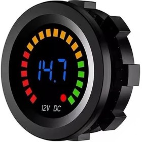 Resim Powermaster IC-230E 6-18 Volt Voltmetre Pano Tipi Akü Göstergeli 28 mm 