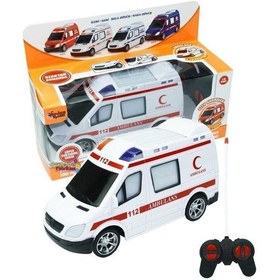 Resim Vardem Uzaktan Kumandalı Pilli Full Fonksiyon Ambulans 20 CM 