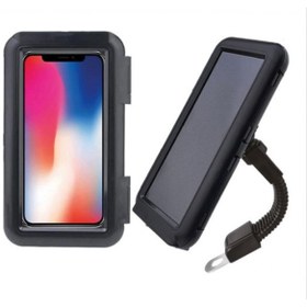 Resim İŞCAN MOTOR Motosiklet Telefon Tutucu Ayna Bağlantılı SU GEÇİRMEZ 