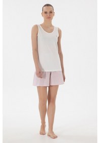 Resim U.s. Polo Assn. Kadın Ekru Pijama Takım 50312902-vr019 Ecru Ekru 