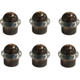 Resim Sözer Orman Ürünleri Nobel 6'lı Contalı Bakır Zamak Yer Koruyucu Kapı Tamponu Kapı Stoperi 3,5cm - (6 Adet) 