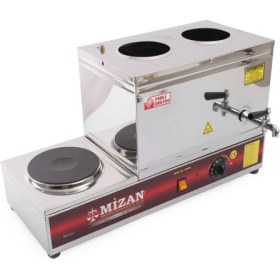 Resim mizan Çay Semaveri Çay Kazanı 20LT Elektrikli 2 Hazneli Tek Ocaklı (Demlik Dahil Değildir) 