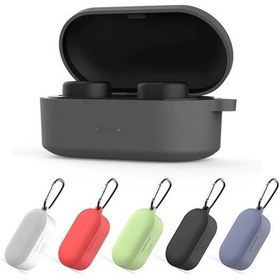 Resim Qcy T1S-T2C Bluetooth Kulaklık Için Silikon Koruma Kılıf+ Anahta 