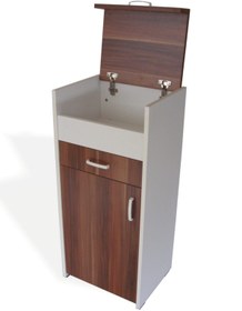 Resim VENA Ekmek Dolabı Erik-beyaz (EKMEK TAHTASI HEDİYELİ) Çok Amaçlı Dolap - (45X35X98H) 