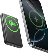 Resim Esr Qi2 5000 Mah Taşınabilir Şarj Cihazı Magslim Powerbank Siyah 