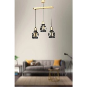 Resim Şık 3’lü Sıralı Siyah Aydınlatma Seti 