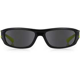 Resim Kinary Bisiklet Güneş Gözlüğü Siyah Parlak Çerçeve Florasan Sap Siyah Cam 3007 