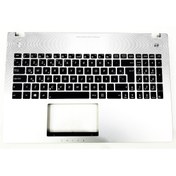 Resim Asus Uyumlu N56VZ-S4299H,N56VZ-S4400D klavye Aydınlatmalı ışıklı üst kasa 