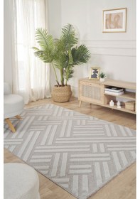 Resim Kaşmir Halı İskandinav Frida Grey 200x290 Cm Salon Mutfak Halısı Yolluk Gri 