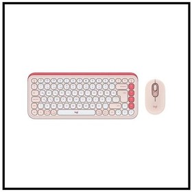 Resim Logıtech Pop Icon Combo, Rose-beyaz, 920-013077, Kablosuz, Türkçe Q, Klavye Mouse Set Diğer 