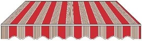 Resim Veranda Tente Yedek Kumaş Geri Çekilebilir Kanvas Kapak PVC Oxford Kumaş Verandalar ve Teraslar için Özel Boyutlar Hava Koşullarına Dayanıklı Barınak Çözümü 