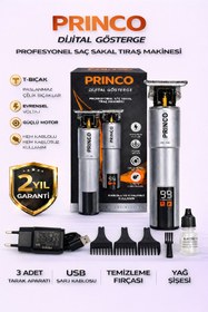 Resim Princo ŞARJLI SAÇ SAKAL TIRAŞ MAKİNASI PR-690GRİ 