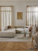 Resim Mobilya Stant Most Mollis Pro 4 Modül Sol Köşe Koltuk 01 Kırık Beyaz Keten Kumaş Yumuşak Sünger(Evinize Teslim) 