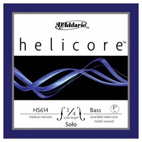 Resim D'Addario HS614 3/4M Helicore Solo F# Kontrabas Teli (Fa Diyez) 