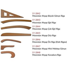 Resim Ahşap Riga Cetvel Takım (7 Parça) 