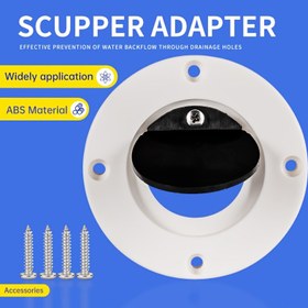 Resim Marine Scupper Drenaj Kontrol Valfi Tek Yönlü Drenaj Valfi, Kayak Geri Dönüşsüz Drenaj Fişeği, Yat, Kano ve Balıkçılık Botu için Kendi Kendine Drenajlı Scupper 