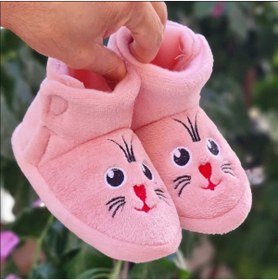 Resim Pandalina Kız Çocuk Panduf Cırtcırtlı Panduf Kaydırmaz Taban Anaokulu Kreş Ev Ayakkabısı 