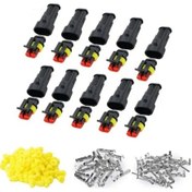 Resim MAROCES 10 Adet 2Pin İkili Süper Seal Konnektör Su Geçirmez Söket 