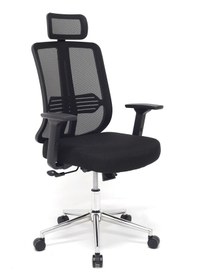 Resim Zeon Büro Ofis Sistemleri // Comfort Black Krom Ofis Koltuğu Makam Koltuğu Çalışma Koltuğu Siyah 