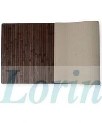 Resim Bambu Banyo Paspası Kaydırmaz Özellikli Taban 50 x 80 cm Koyu Kahverengi 