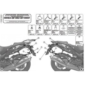 Resim Givi Pl208 Honda Cbf 1000 - Cbf 1000St 10-14 Yan Çanta Taşıyıcı 